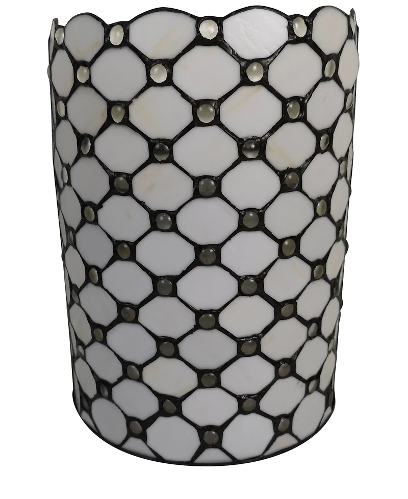 Amora Lighting Tiffany Style 2-Light Jeweled Wall Sconce
