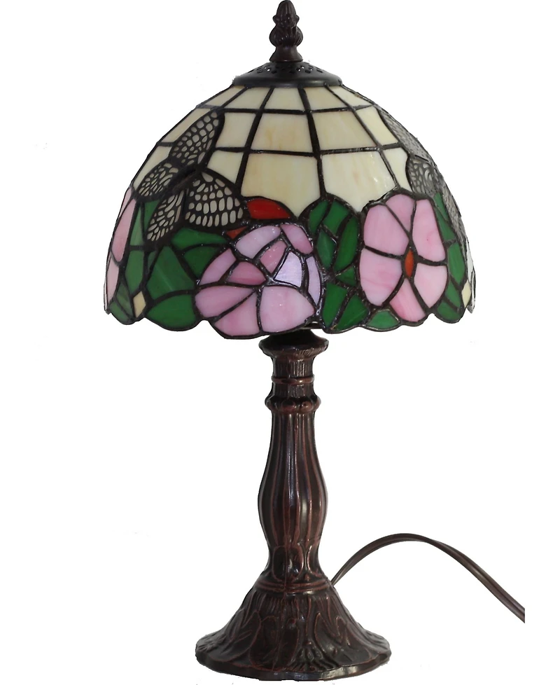 Amora Lighting Tiffany Style Floral Mini Table Lamp