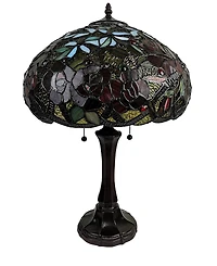 Amora Lighting Tiffany Style Roses Table Lamp