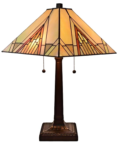 Amora Lighting Tiffany Style Mission Table Lamp