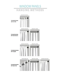 Allison Ruffle 40" x 95" Curtain Set
