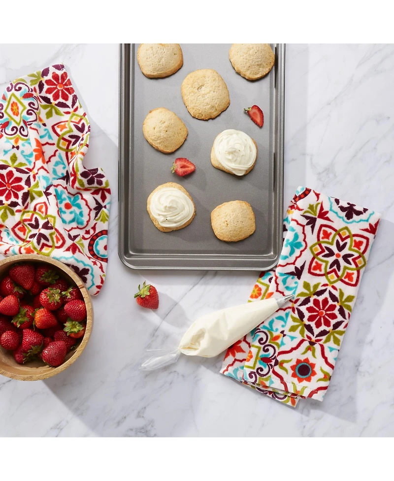 Fiesta Worn Tiles Kitchen Towel Set, Set of 2