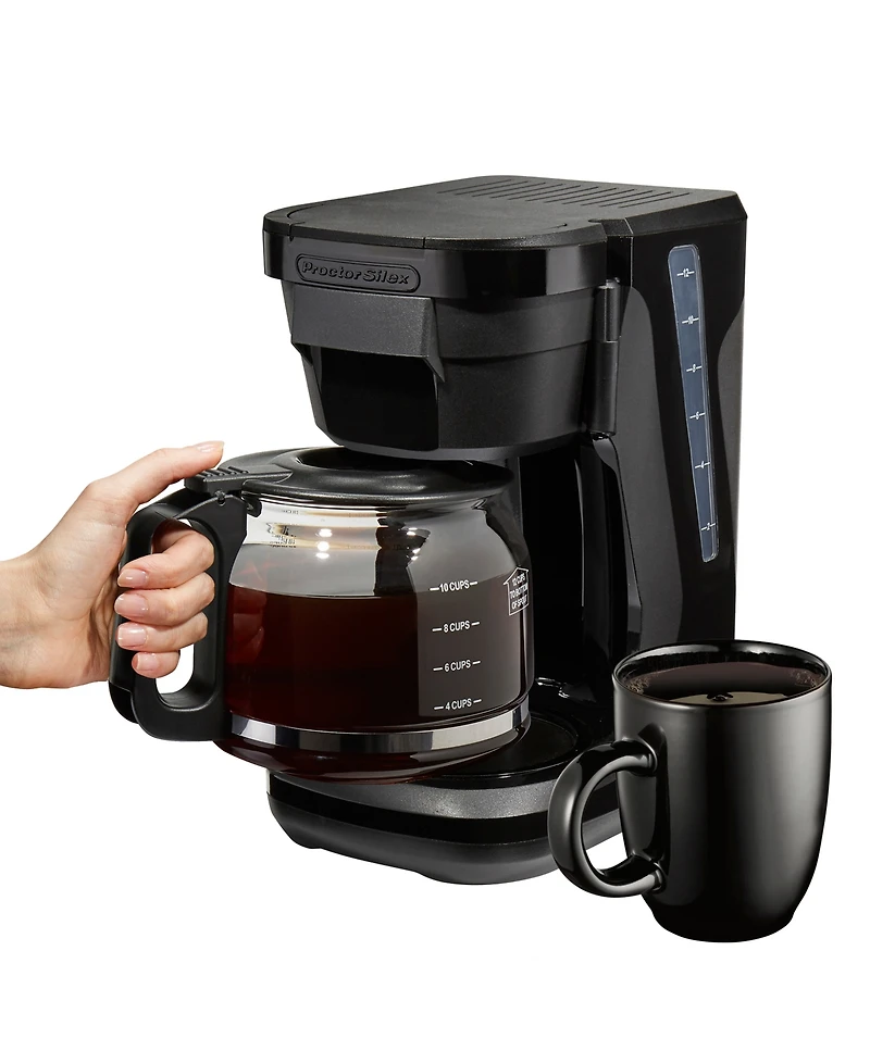 Proctor Silex 12 Cup Compact Programmable Coffee Maker