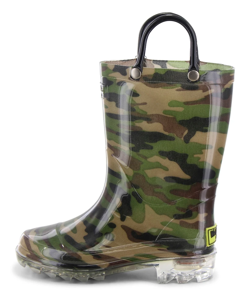 Toddler & Little Boy's Lighted Camo Rain Boot