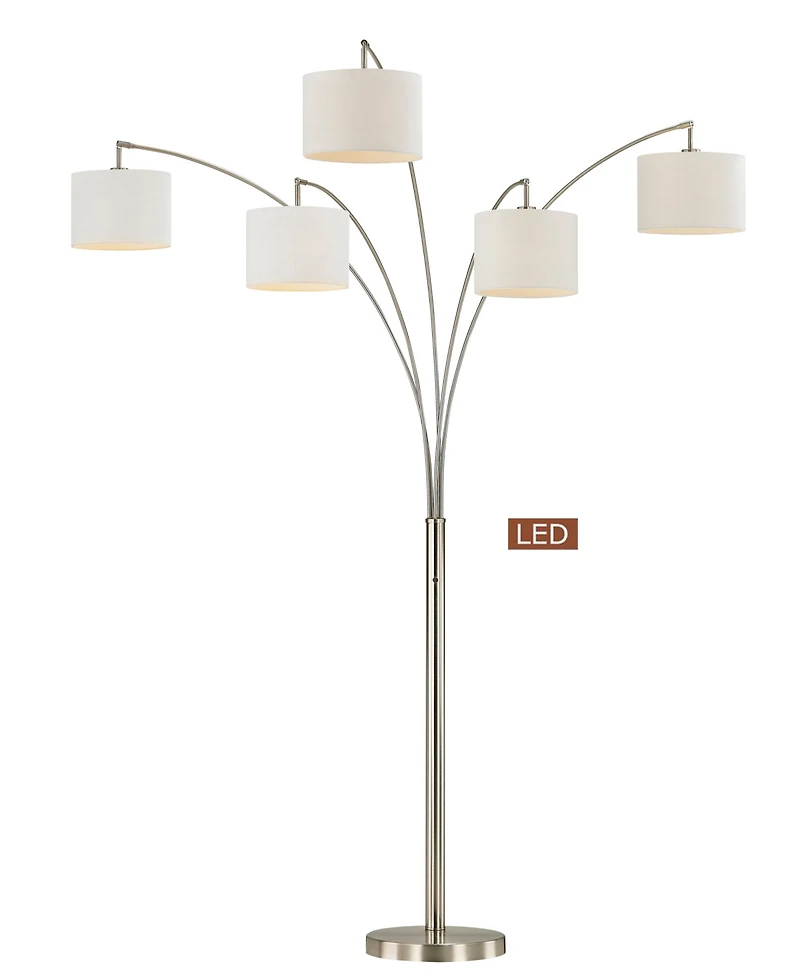 Artiva Usa Lucianna 83" 5-Arch Led Floor Lamp with Dimmer