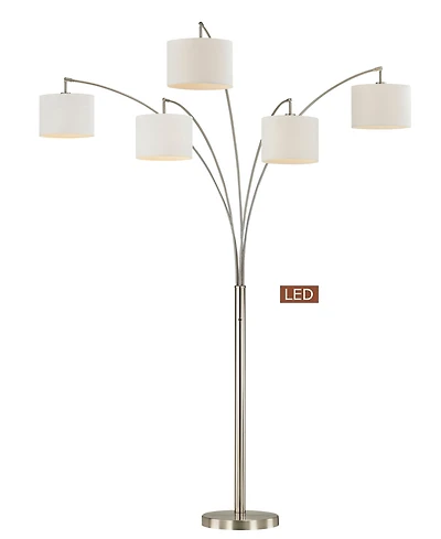 Artiva Usa Lucianna 83" 5-Arch Led Floor Lamp with Dimmer
