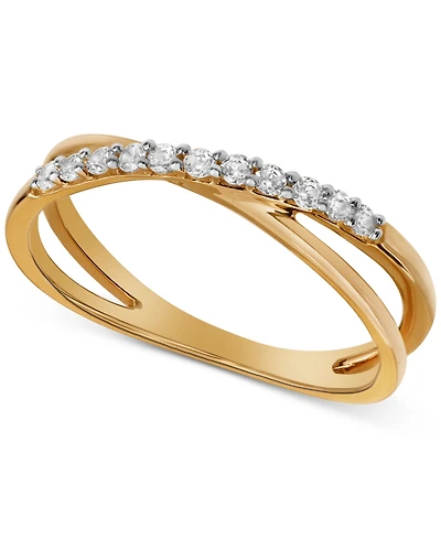 Diamond Crisscross Ring (1/5 ct. t.w.)