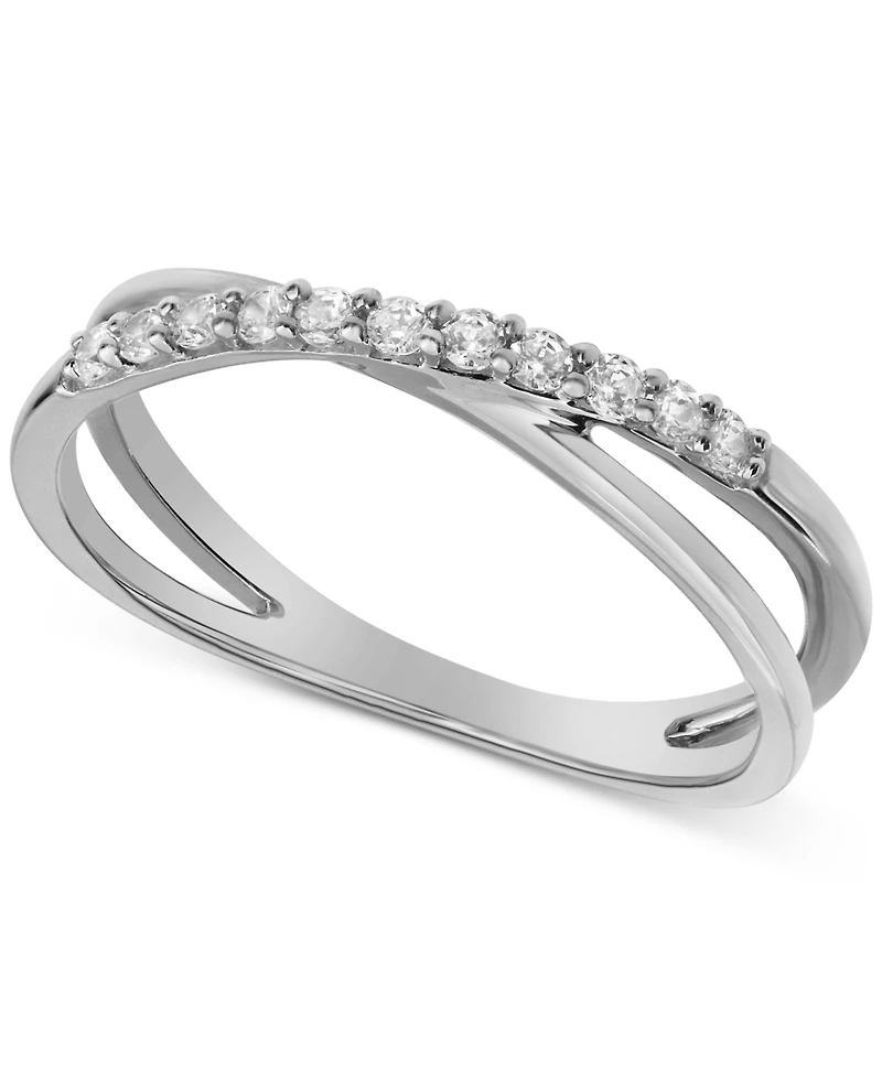 Diamond Crisscross Ring (1/5 ct. t.w.)