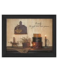 Trendy Decor 4U Forever Family By SUSAn Boyer, Printed Wall Art, Ready to hang, Black Frame, 18" x 14"