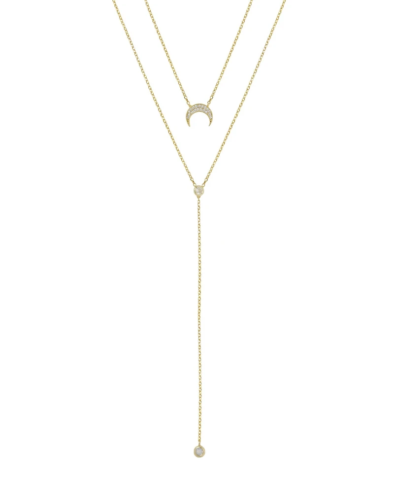 Ettika Dainty Layered Crescent Moon Necklace Set