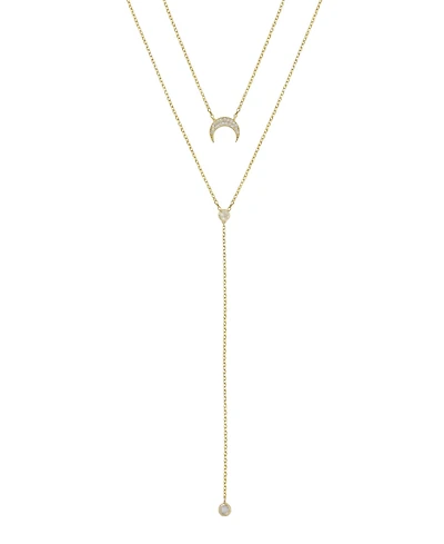 Ettika Dainty Layered Crescent Moon Necklace Set