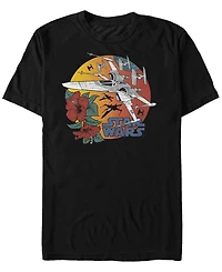 Star Wars Men's Episode Ix Floral Moon Fighter T-shirt