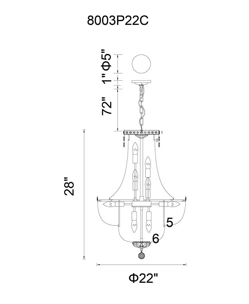 Cwi Lighting Stefania 13 Light Chandelier