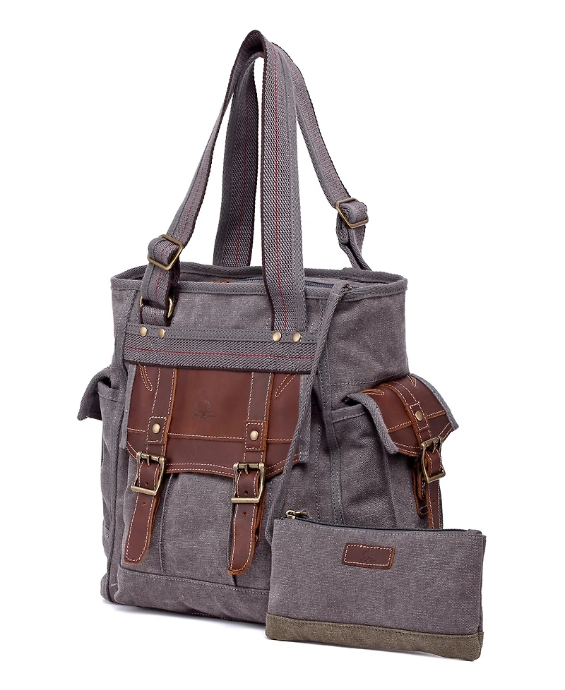 Tsd Brand Women's Turtle Ridge Canvas Tote Bag