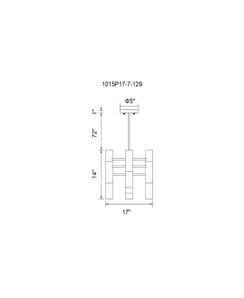 Cwi Lighting Anem 7 Light Chandelier