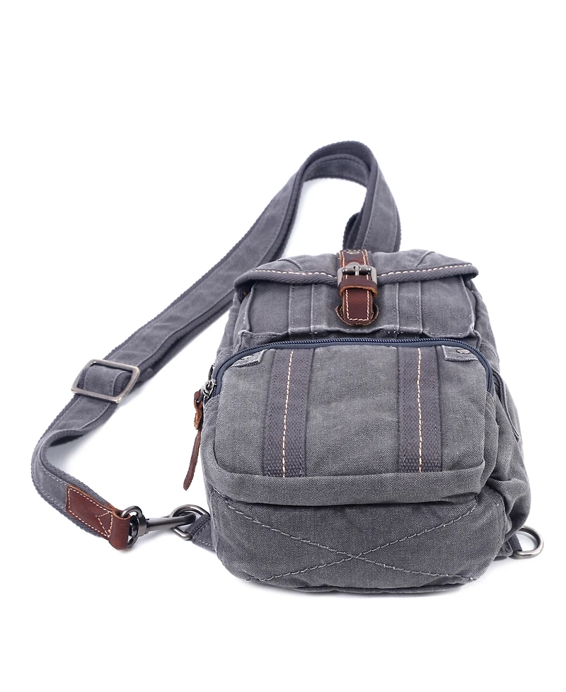 Tsd Brand Sunset Cove Canvas Sling Bag