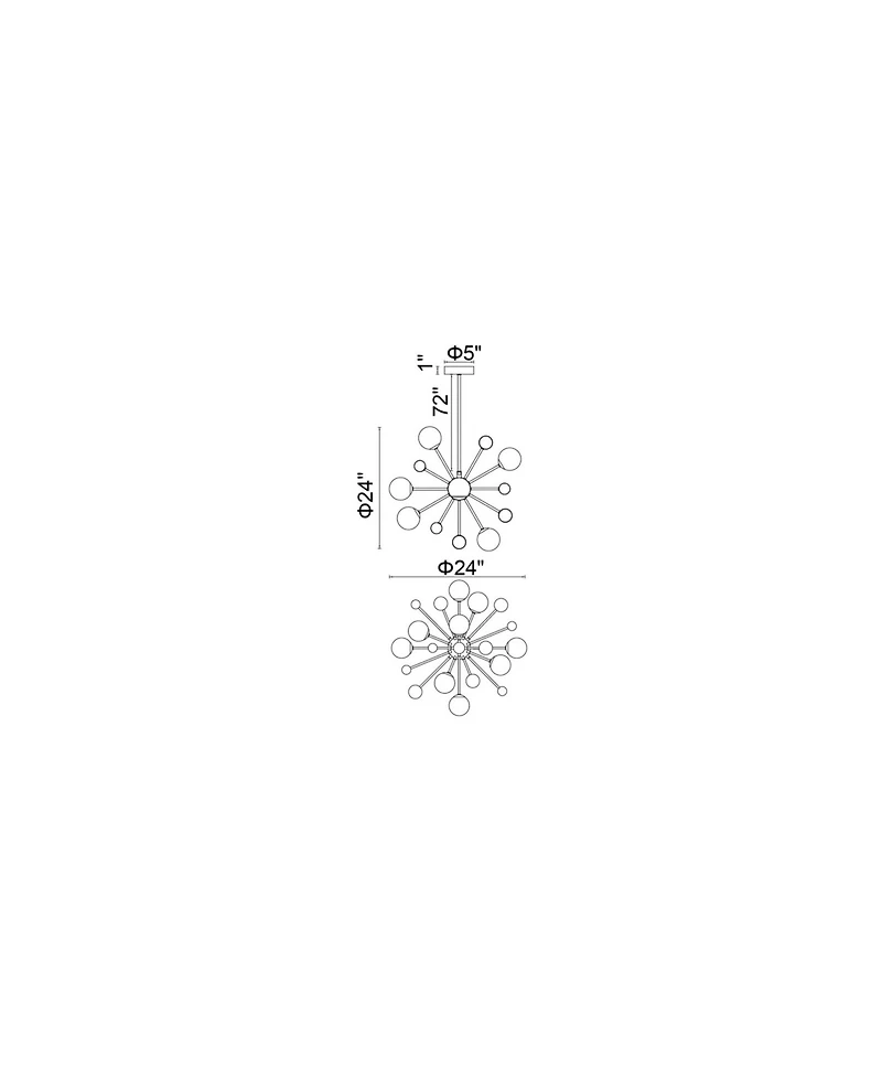 Cwi Lighting Element Light Chandelier