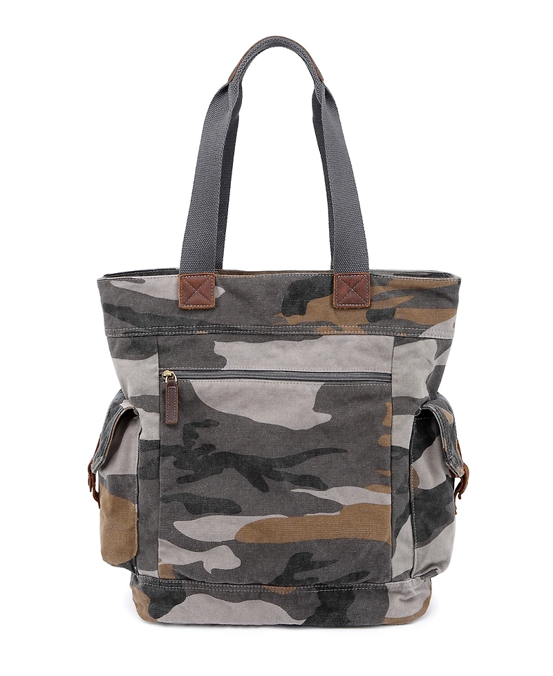 Tsd Brand Camo Canvas Tote Bag
