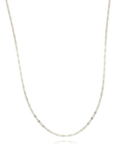 16" Mirror Link Chain (1-1/2mm) in 14K White or Rose Gold