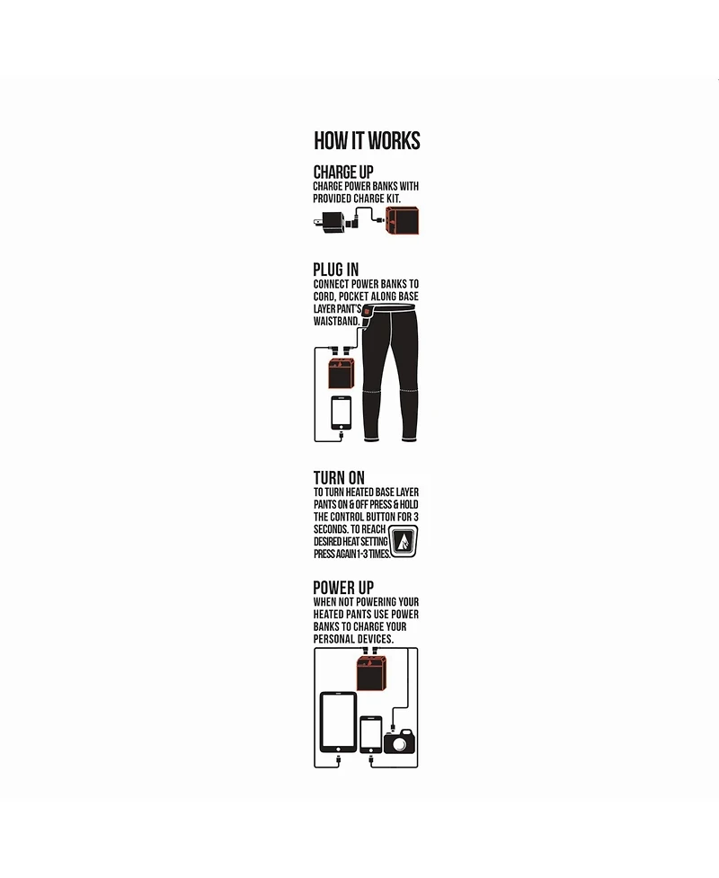 ActionHeat Women's 5V Battery Heated Base Layer Pants