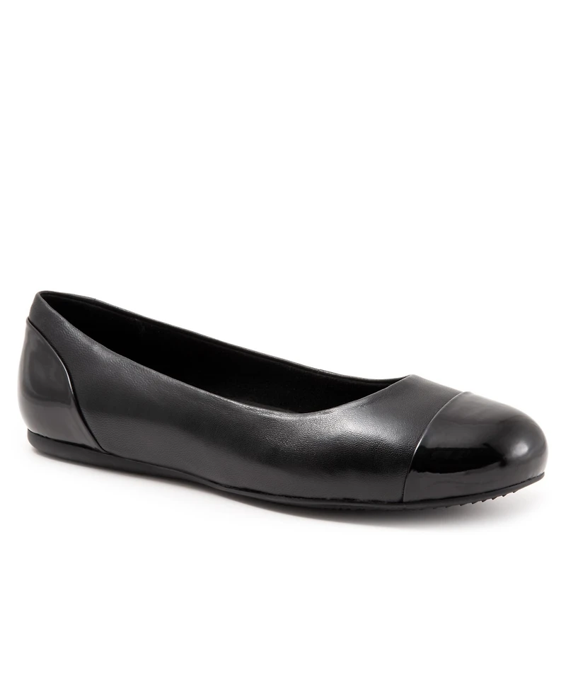 Softwalk Sonoma Cap Toe Flat