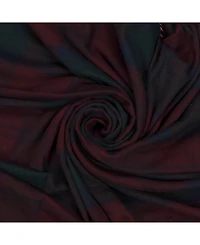 Prince of Scots Highland Tartan Tweed Merino Wool Throw, 55" x 72"