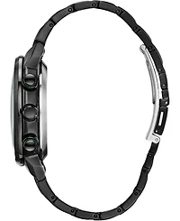 Citizen Eco-Drive Men's Satellite Wave Gps Black-Tone Stainless Steel Bracelet Watch 44mm