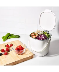 Oxo Easy Clean 0.75 Gallon Compost Bin, White