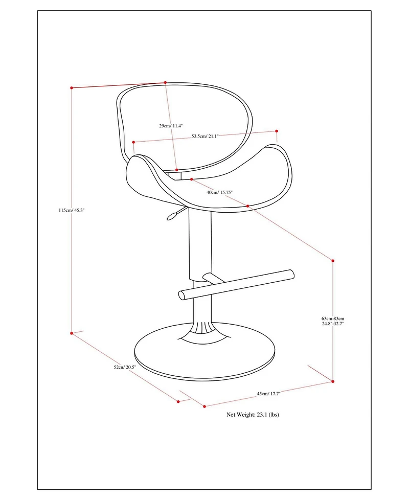 Marana Adjustable Barstool