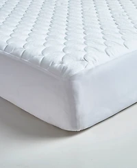 Blue Ridge Dual-Action 100% Cotton Damask Dot Mattress Pad, California King