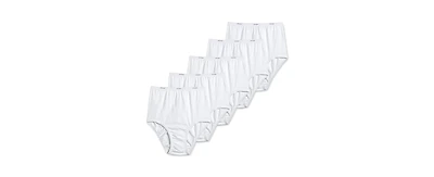Jockey Women's Classics Cotton 5 Pack Brief Underwear 1743