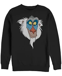 Disney Men's Lion King Rafiki Big Face, Crewneck Fleece