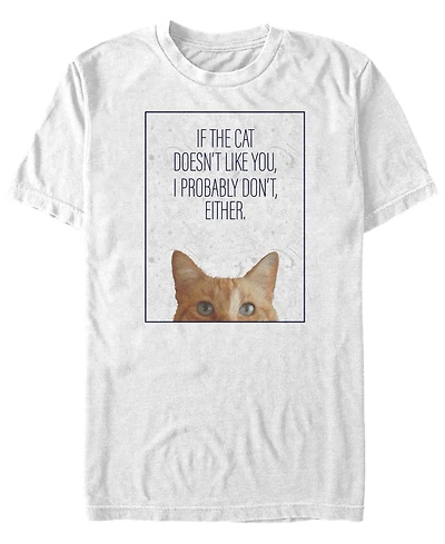 Marvel Men's Captain the Cat Doesn't Like You, Short Sleeve T-shirt