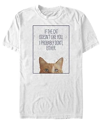 Marvel Men's Captain the Cat Doesn't Like You, Short Sleeve T-shirt