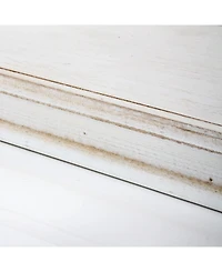 American Art Decor Wood Floating Corner Shelves