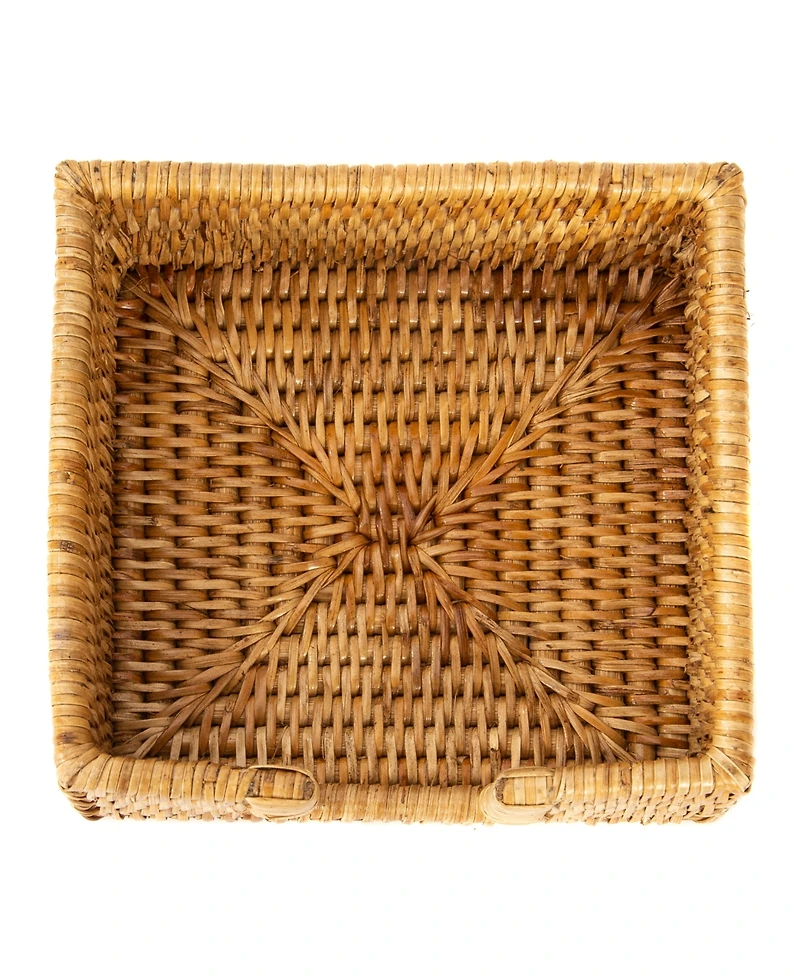Artifacts Trading Company Artifacts Rattan Cocktail Napkin Holder with Cutout