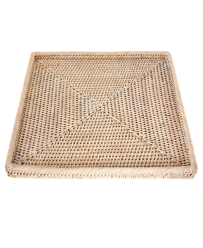 Artifacts Trading Company Artifacts Rattan Square Flat Tray
