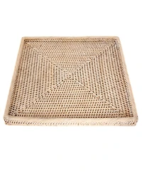 Artifacts Trading Company Artifacts Rattan Square Flat Tray