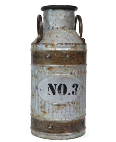 Vintiquewise Galvanized Metal Rustic Milk Can Collection