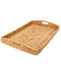 Artifacts Trading Company Artifacts Rattan Rectangular Tray High Handles