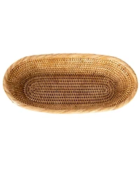 Artifacts Rattan Oval Bread Basket