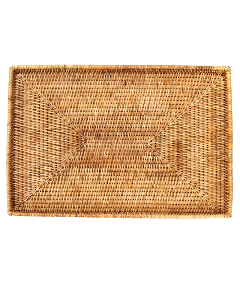 Artifacts Rattan Rectangular Flat Tray