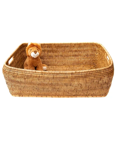 Artifacts Trading Company Artifacts Rattan Rectangular Oblong Storage Basket
