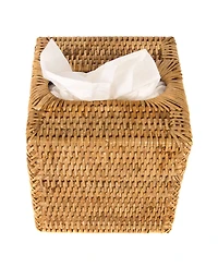 Artifacts Rattan Column Tissue Box Cover
