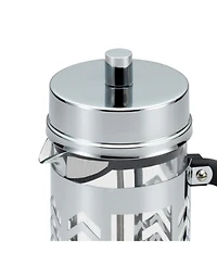 BonJour Glass and Stainless Steel Chevron 33.8-Oz. French Press