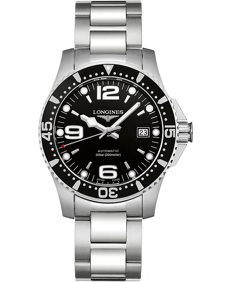 Longines Men's Swiss Automatic HydroConquest Stainless Steel Bracelet Watch 41mm