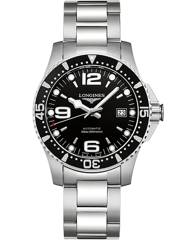 Longines Men's Swiss Automatic HydroConquest Stainless Steel Bracelet Watch 41mm