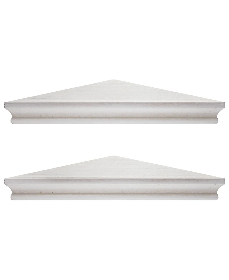 American Art Decor Wood Floating Corner Shelves