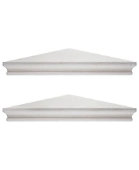 American Art Decor Wood Floating Corner Shelves