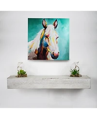 American Art Decor Wood Floating Wall Shelf